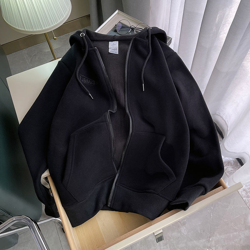CGC Winter Oversize Zip Up Hoodies Γυναικείες μπλούζες 2022 Harajuku με κουκούλα Γυναικεία ζεστά βελούδινα μπλουζάκια casual μπλουζάκια
