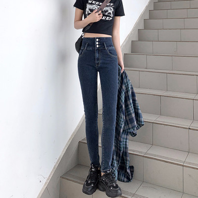 Καλοκαίρι 2023 Y2k Vintage Boyfriend Stretch Jeans Γυναικεία Slim Pencil Παντελόνι Ψηλόμεση Streetwear Skinny Little Feet Τζιν παντελόνι