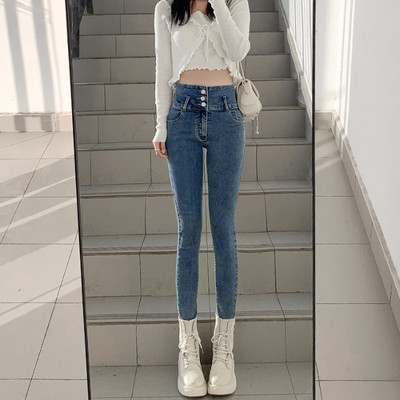 Καλοκαίρι 2023 Y2k Vintage Boyfriend Stretch Jeans Γυναικεία Slim Pencil Παντελόνι Ψηλόμεση Streetwear Skinny Little Feet Τζιν παντελόνι