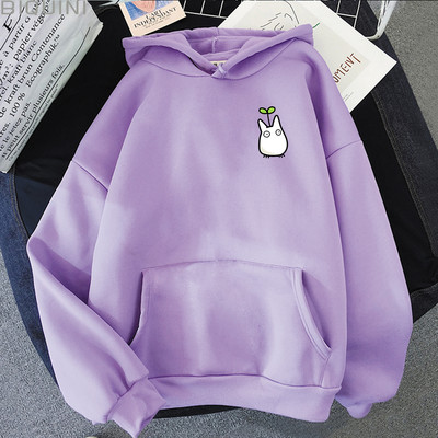 Hanorac Studio Ghibli Totoro Hanorace Kawaii Hanorac japonez Anime Grafic Hanorac Manga Print Pulovere Femei Topuri casual