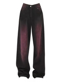 Ženske traperice Vintage široke nogavice visokog struka široke ljubičaste jeans hlače Y2k Streetwear Harajuku široke kaubojske traper hlače, ženske 2023.