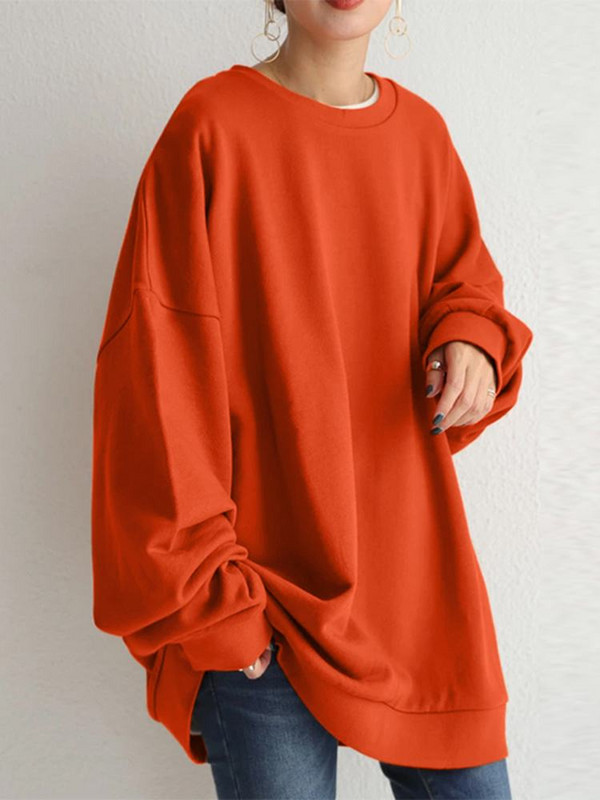 Μόδα Φούτερ με χειμωνιάτικες κουκούλες ZANZEA Φθινοπωρινά μακρυμάνικα φούτερ Γυναικεία μονόχρωμα φαρδιά πουλόβερ Casual streetwear