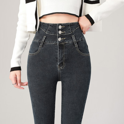 Ψηλόμεση τζιν Γυναικεία Νέα Slim Sexy Vintage Skinny Stretch Παντελόνι μαμάς Μόδα Βαμβακερά άνετα τζιν παντελόνια Femme