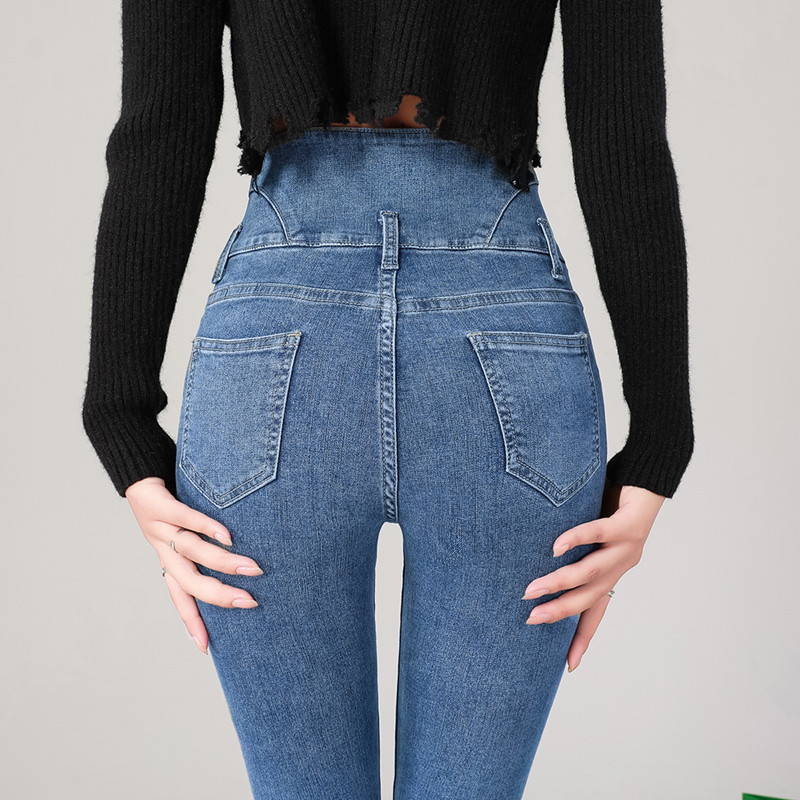 Ψηλόμεση τζιν Γυναικεία Νέα Slim Sexy Vintage Skinny Stretch Παντελόνι μαμάς Μόδα Βαμβακερά άνετα τζιν παντελόνια Femme