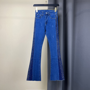 EH·MD® Pocket Diamond Star Jeans Γυναικεία κέντημα τσάντα πλύσης νερού Hip High Waist Stretch Slim High Street Tight Color Block 23