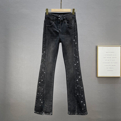 EH·MD® Pocket Diamond Star Jeans Γυναικεία κέντημα τσάντα πλύσης νερού Hip High Waist Stretch Slim High Street Tight Color Block 23