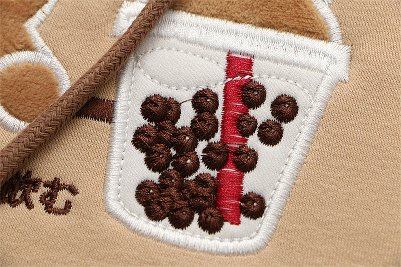 Μόδα Harajuku Γυναικείες κουκούλες Χειμερινά Ρούχα Kawaii Fleece Cute Bear Anime Φούτερ Teen Girls Αισθητική μακρυμάνικη πουλόβερ