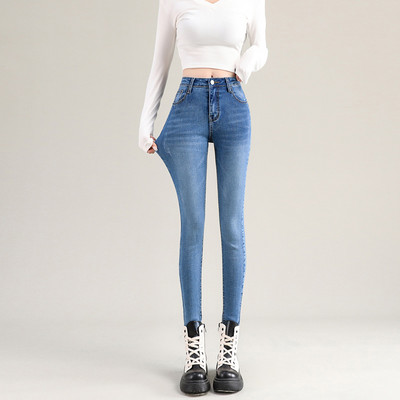 Σέξι γυναίκες ψηλόμεσο Skinny τζιν Γυναικείο Slim Fit Stretch Παντελόνι Plus Size Ελαστικό Τζιν Τζιν Μπλε Skinny Pencil Παντελόνι παντελόνι