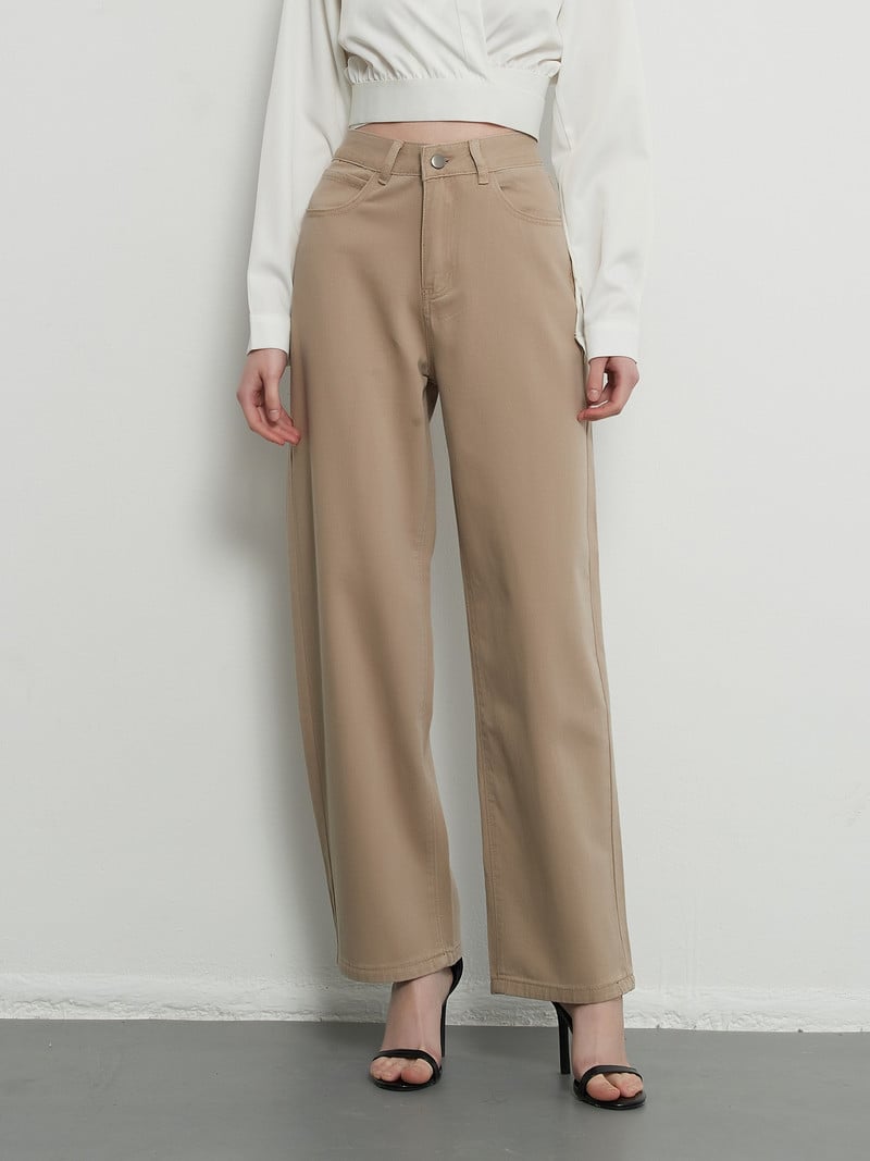 ZHISILAO 2022 kottis teksad, naiste mood, puuvill sirge jalaga lahtised Deim püksid, teksad, pestud poiss-sõbra püksid, rohelised kakivärvi