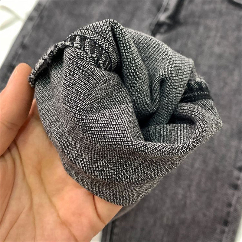 Απλό τζιν με μολύβι με λεοπάρ στάμπα για γυναίκες Vintage ίσιο παντελόνι με κουμπιά με ψηλή μέση Κορεάτικο σχέδιο Λεπτό τζιν Streetwear