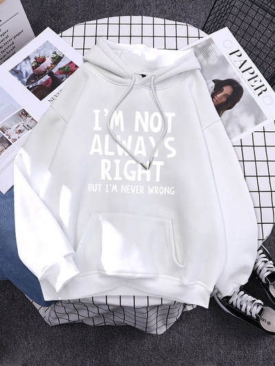 Γυναικεία φούτερ με κουκούλα δροσερά ενδιαφέροντα γράμματα εμπριμέ μπλούζες Γυναικεία μόδα Υπερμεγέθη κουκούλα Γυναικεία ρούχα με φούτερ με στρογγυλή λαιμόκοψη