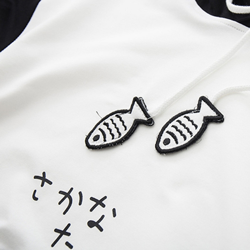 Ανοιξιάτικη γυναικεία μακρυμάνικη μπλούζα γάτας Γυναικεία Casual Kitty Cat με στάμπα τσέπη Λεπτή μπλούζα με κουκούλα μπλούζα μπλούζα худи женское платье