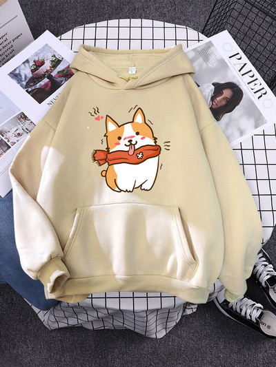 Hoody Little Panda Drinking Milk Tea Print Hoodie Streetwear Χαριτωμένα χειμωνιάτικα ρούχα Γυναικεία μεγάλα φαρδιά φούτερ Γυναικεία