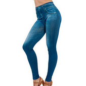 Γιόγκα Hot Style Γυναικεία Ψηλόμεση Θερμικά Faux Jeggings Jegging Jeans