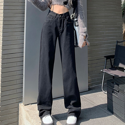 Modne traperice Ženske hlače širokih nogavica Ležerne Y2k Ženske hlače Odjeća 2023 Traperice visokog struka za žene Traperice hlače Odjeća iz 90-ih