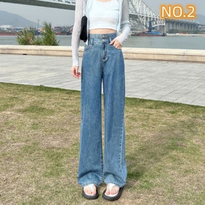 Modne traperice Ženske hlače širokih nogavica Ležerne Y2k Ženske hlače Odjeća 2023 Traperice visokog struka za žene Traperice hlače Odjeća iz 90-ih