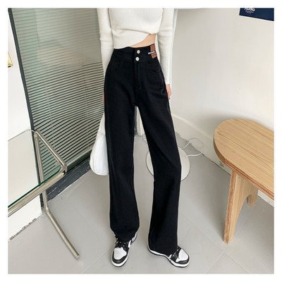 Modne traperice Ženske hlače širokih nogavica Ležerne Y2k Ženske hlače Odjeća 2023 Traperice visokog struka za žene Traperice hlače Odjeća iz 90-ih