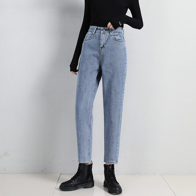 2023 New Mom Jeans Woman Loose ψηλόμεσο τζιν παντελόνι Vintage ίσιο παντελόνι τζιν τζιν από βαμβακερό παντελόνι χαρέμι