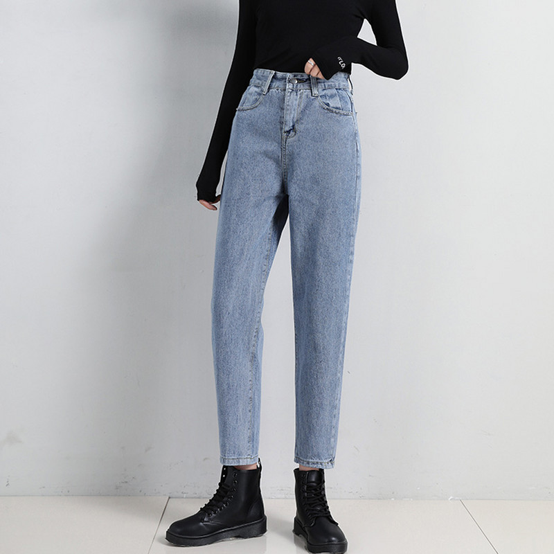 2023 New Mom Jeans Woman Loose ψηλόμεσο τζιν παντελόνι Vintage ίσιο παντελόνι τζιν τζιν από βαμβακερό παντελόνι χαρέμι