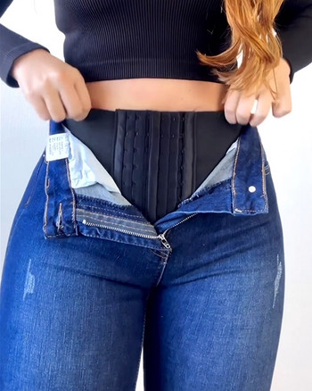 Hip Lifting Peach Hip High Waist Jeans Σχέδια πολλαπλών τσέπης Απόλυτο σχήμα σώματος Skinny τζιν