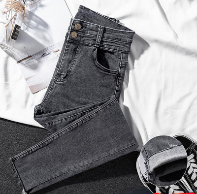 2023. Proljeće Ljeto Ženske modne isprane traperice visokog struka uske tanke ženske traperice Skinny pencil hlače Ležerne elastične hlače L02