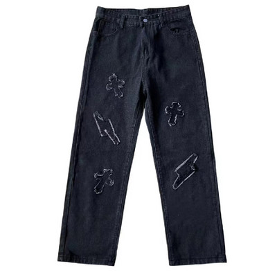 Ženska odjeća Plave traperice Ženske korejske modne ženske traperice visokog struka Trend ulične traperice 2023. Vintage odjeća Y2k Hlače Traper