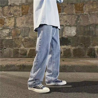 Υπερμεγέθη ρετρό μπλε ψηλόμεσο τζιν για γυναίκες με υψηλή αίσθηση Love σχέδιο κέντημα Μικρό ομαδικό τζιν παντελόνι αδυνατίσματος