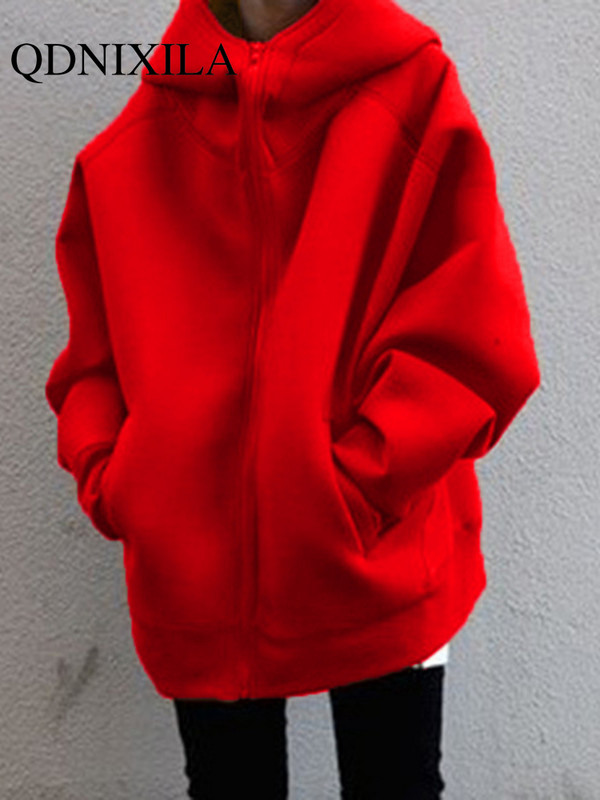 Rudens žiema Naujas asmeninis gatvės megztinis su užtrauktuku Ilgas pliušinis megztinis ilgas megztinis Moteriškas negabaritinis megztinis megztinis