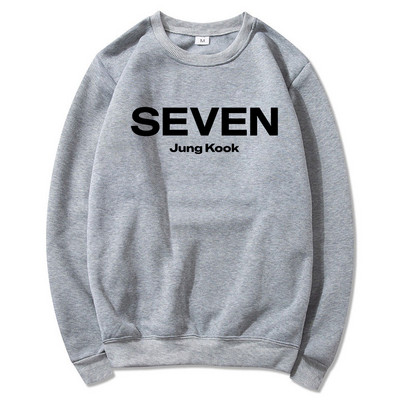 Letter Print JungKook Seven Hoodie Ženske/Muškarci Harajuku Aesthetic Hoodies Unisex Jesen Zima Puloveri Sweatshirts Dropshipping