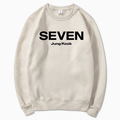 Letter Print JungKook Seven Hoodie Ženske/Muškarci Harajuku Aesthetic Hoodies Unisex Jesen Zima Puloveri Sweatshirts Dropshipping