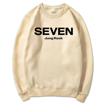 Letter Print JungKook Seven Hoodie Ženske/Muškarci Harajuku Aesthetic Hoodies Unisex Jesen Zima Puloveri Sweatshirts Dropshipping
