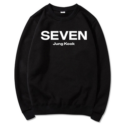 Letter Print JungKook Seven Hoodie Ženske/Muškarci Harajuku Aesthetic Hoodies Unisex Jesen Zima Puloveri Sweatshirts Dropshipping