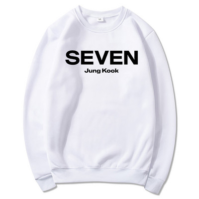 Letter Print JungKook Seven Hoodie Ženske/Muškarci Harajuku Aesthetic Hoodies Unisex Jesen Zima Puloveri Sweatshirts Dropshipping