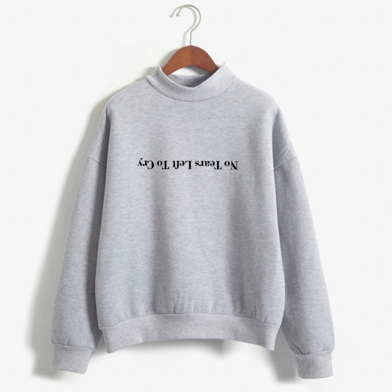 Γυναικείο φούτερ y2k Hoodies Ariana Grande ΔΕΝ ΕΜΕΙΝΕ ΔΑΚΡΥΑ ΓΙΑ ΝΑ ΚΛΑΨΕΙΣ Γράμμα με στάμπα Fleece Turtlencek Harajuku Μπλούζα Γυναικεία Ρούχα