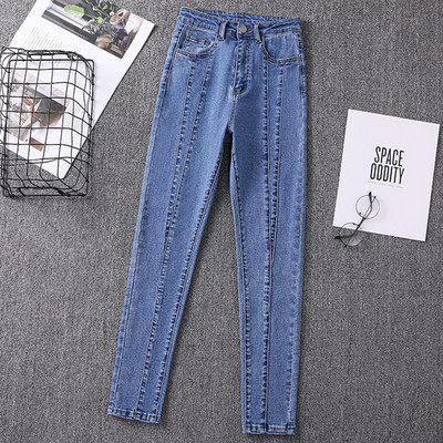 Stretch Stitch Γυναικείο τζιν Skinny ψηλόμεσο μολύβι παντελόνι Γυναικείο ελαστικό λεπτό τζιν παντελόνι Mujer Cowboy 5XL