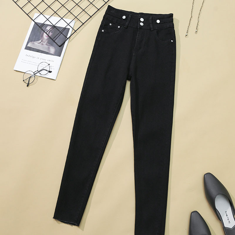 Traperice Ženske rastezljive jednobojne uske Višenamjenske višenamjenske visokoškolske ženske hlače pune dužine Ulična odjeća Harajuku Slobodno vrijeme