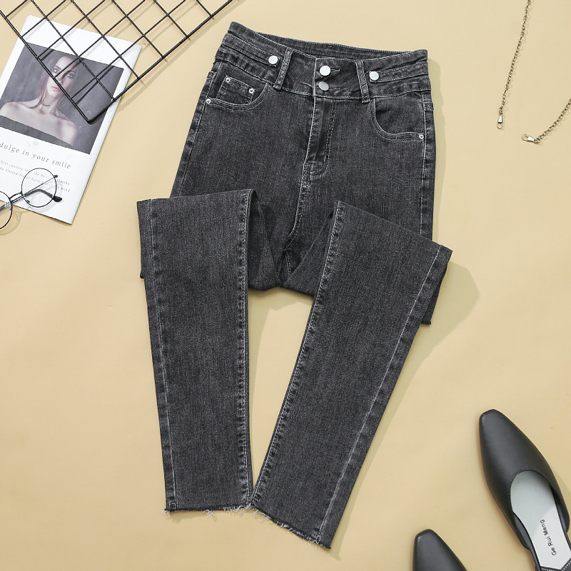 Traperice Ženske rastezljive jednobojne uske Višenamjenske višenamjenske visokoškolske ženske hlače pune dužine Ulična odjeća Harajuku Slobodno vrijeme