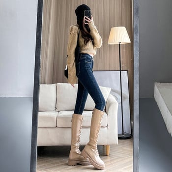 2023 Χειμώνας Γυναικείο Ζεστό Lamb Fleece Παντελόνι Y2K Denim Skinny Stretch Jeans Casual Γυναικείο Ψηλόμεσο Street Velvet κολάν