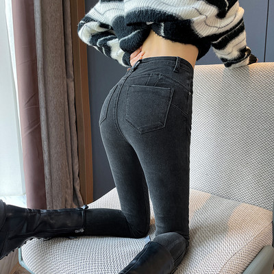 Κοκαλιάρικο γυναικείο τζιν ψηλόμεσο τζιν παντελόνι streetwear Παντελόνι boyfriend Γυναικεία ρούχα Κορεάτικα vintage ρούχα της δεκαετίας του '90