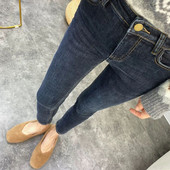 Νέο γυναικείο παντελόνι Φθινοπωρινό ελαστικό μολύβι Παντελόνι ψηλόμεσο Γυναικείο στενό ρούχο με λεπτή εφαρμογή Casual skinny τζιν Γυναικεία τζιν V18