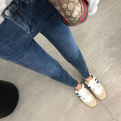 Νέο γυναικείο παντελόνι Φθινοπωρινό ελαστικό μολύβι Παντελόνι ψηλόμεσο Γυναικείο στενό ρούχο με λεπτή εφαρμογή Casual skinny τζιν Γυναικεία τζιν V18