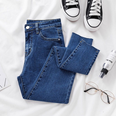 Skinny τζιν για γυναίκες Γυναικείο τζιν παντελόνι με μολύβι μέσης μέσης μαύρο χρώμα Stretch ελαστικό μπλε μολύβι τζιν Plus Size