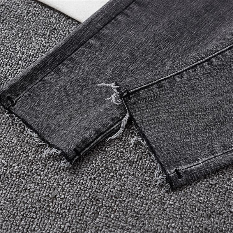 Naiste vintage venivad kitsad teksad Kõrge vöökohaga pesupliiats Vaqueros pahkluu pikkusega vabaaja õhuke teksapüks Capris klassikaline must teksapüks