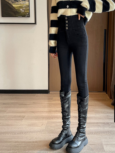 Traperice visokog struka Ženske uske tajice visokog struka Tanke visoko rastezljive pencil hlače visokog struka Vintage Harajuku hlače