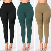 BornToGirl Ελαστικό σέξι στενό μολύβι παντελόνι για γυναίκες Casual ψηλόμεσο μαύρο μπλε χακί πράσινο τζιν Γυναικείο τζιν παντελόνι Joggers