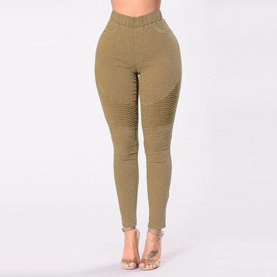 BornToGirl Ελαστικό σέξι στενό μολύβι παντελόνι για γυναίκες Casual ψηλόμεσο μαύρο μπλε χακί πράσινο τζιν Γυναικείο τζιν παντελόνι Joggers