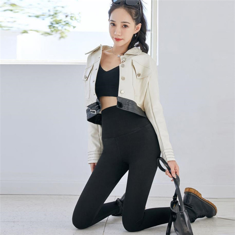 Proljeće ljeto 2023. Vintage traperice s visokim strukom, modne jednobojne tajice s visokim strukom, ležerne rastezljive ženske hlače