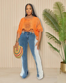 2023 Ležerne ženske traperice Patchwork Streetwear Pencil Streetwear Odjeća visokog struka za žene Outfit