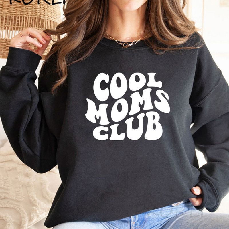 Cool Moms Club Φούτερ Mom Life Φούτερ Γυναικείες μακρυμάνικο πουλόβερ Casual Graphic Hoodies Mothers δώρο γενεθλίων