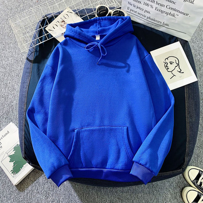 Ανοιξιάτικη μόδα Streetwear Hoodie μονόχρωμη μακρυμάνικη αθλητική φόρμα Φούτερ με κουκούλα Γυναικεία πουλόβερ Ζεστά μπλουζάκια